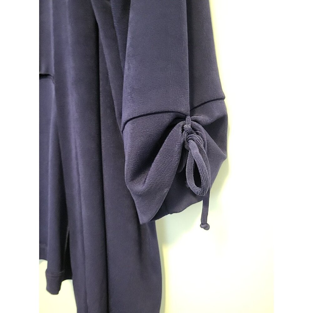 Chico's 3 Travelers Cut Out Blouse and Jacket 2 Piece Plum Purple XL NWT - Picture 9 of 14